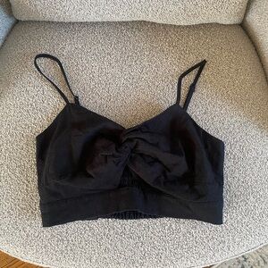 House of Harlow Black Crop Top